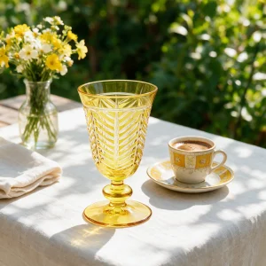 Lanza Sarı Kristal Kadeh - 2