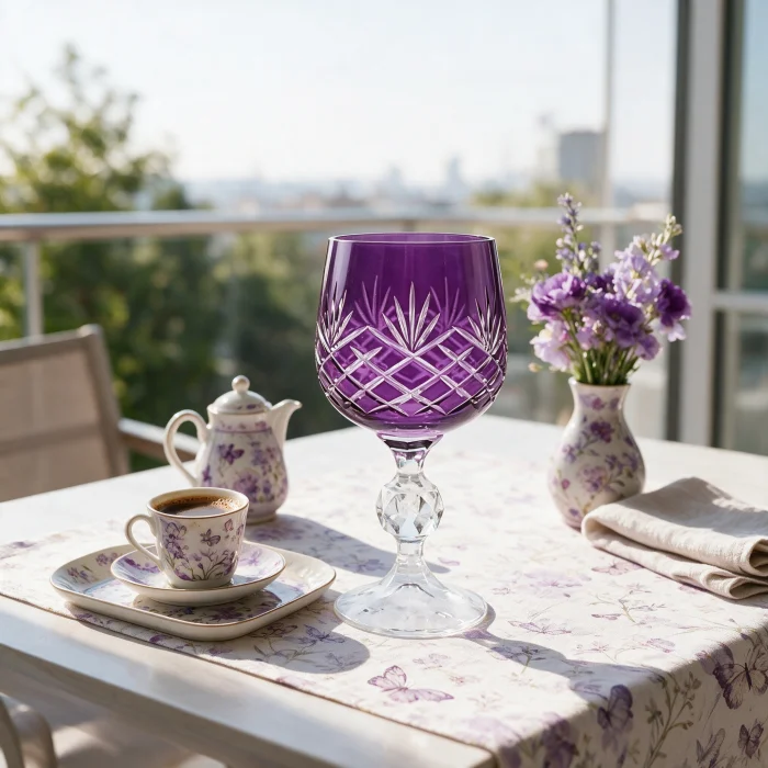 Ara Kristal Kahve Yanı Su Bardağı - 2