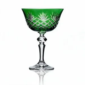 Ara Crystal Green Dessert Coupe - 1