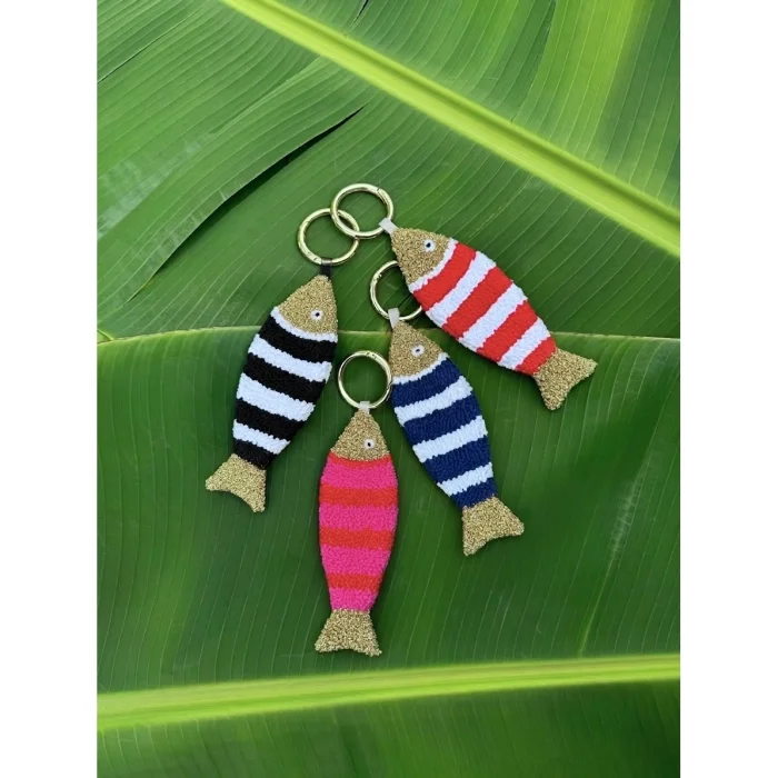 Punch Happy Sardine Bag Charm and Keychain - 2