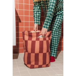 Nobodinoz Vibes Büyük Sepet, Maroon Tiles - 2