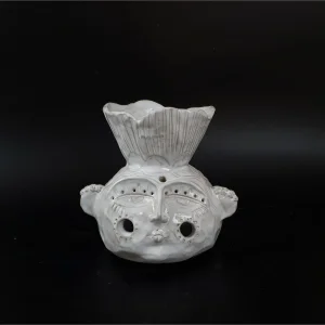 Stoneware Yüz Figürlü Buhurdanlık - 1