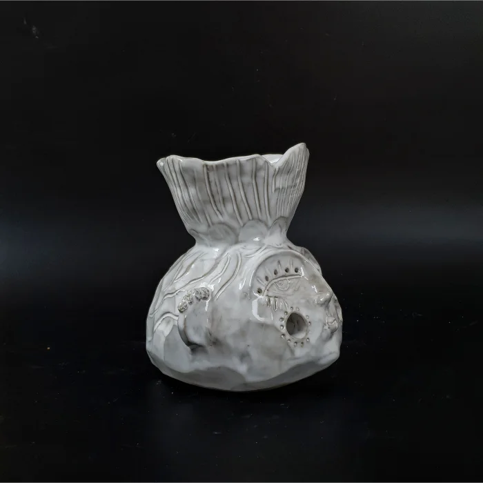 Stoneware Yüz Figürlü Buhurdanlık - 2