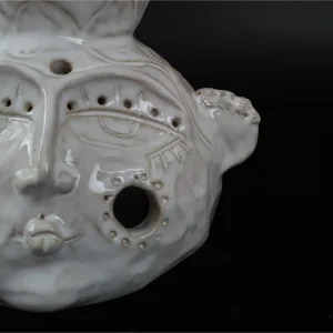 Stoneware Yüz Figürlü Buhurdanlık - 7