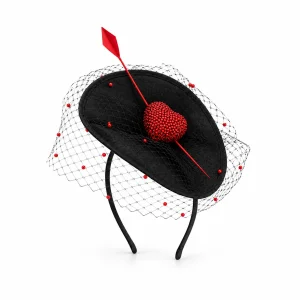 Cupid Kalp Detaylı Özel Gün Şapkası - 1