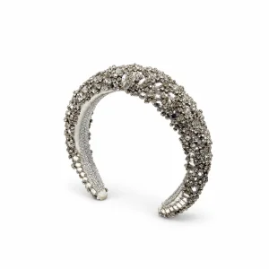 Elara Silver Crystal Headband - 1