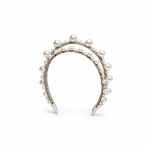 Isolde Pearl and Crystal Crown - 1