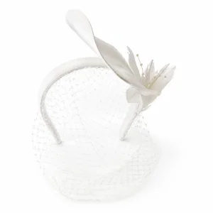 Ivory Swan Vualetli Nikah Şapkası Taç - 3