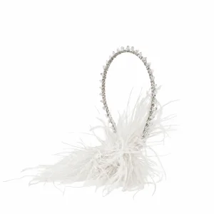 Peacock White Feather Headpiece - 1