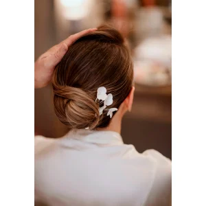 Liora Porcelain Flower Hair Pins Set of 4 - 2