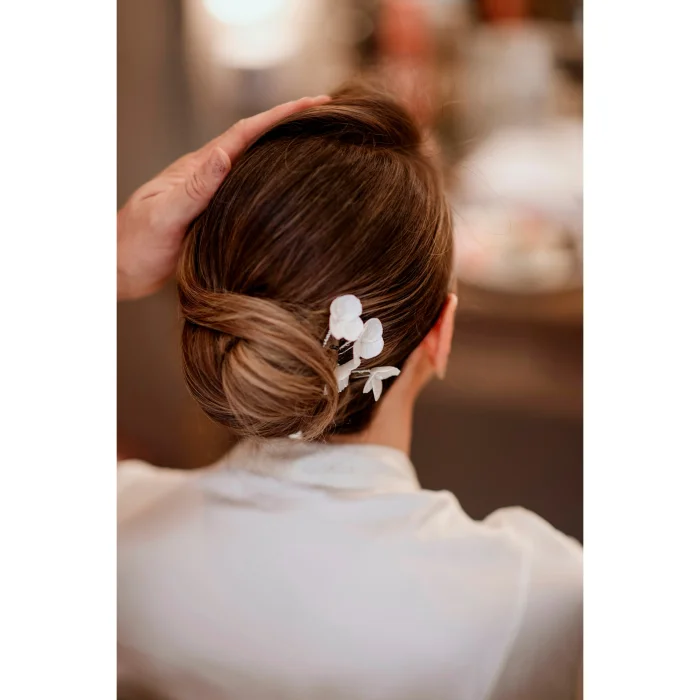 Liora Porcelain Flower Hair Pins Set of 4 - 2