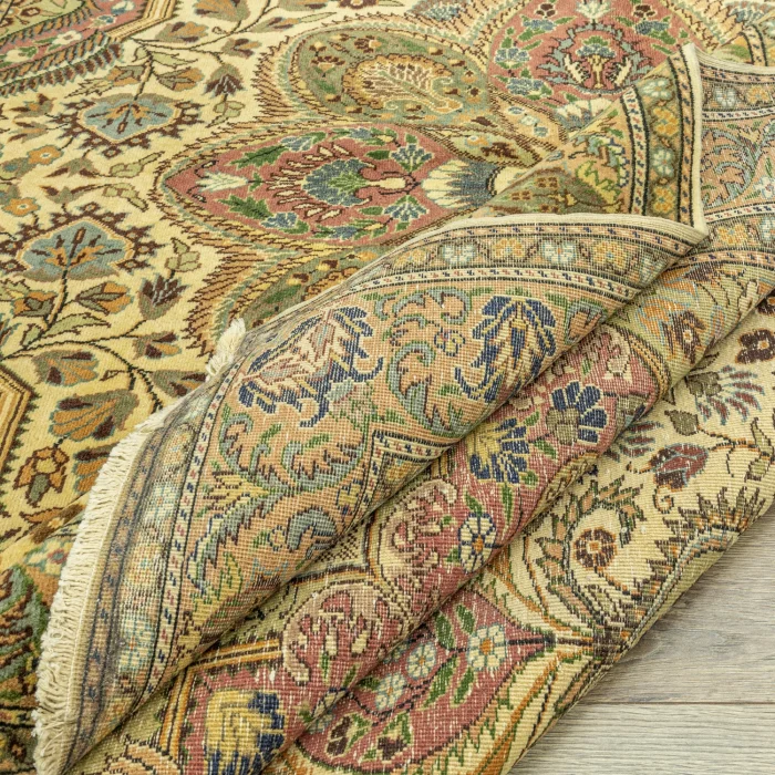 Camel Rustic Design Hand-Knotted Rug - 5