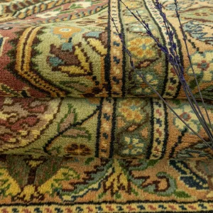 Camel Rustic Design Hand-Knotted Rug - 7