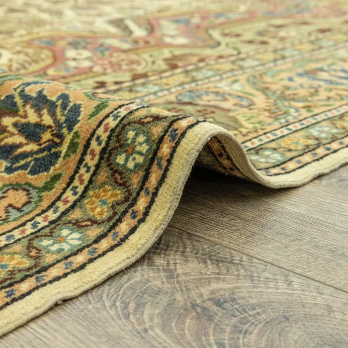 Camel Rustic Design Hand-Knotted Rug - 6