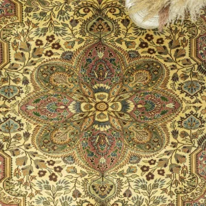 Camel Rustic Design Hand-Knotted Rug - 4