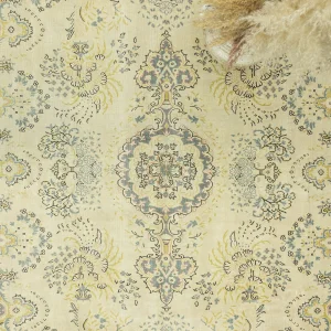 Vintage Hand-Woven Beige Rug 200x299 cm - 4