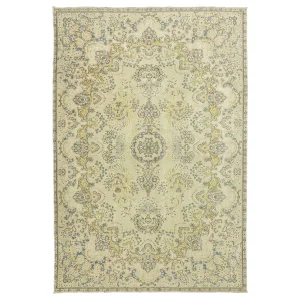 Vintage Hand-Woven Beige Rug 200x299 cm - 1