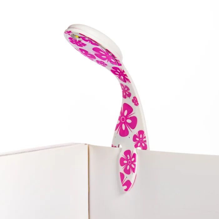 Flexilight Pink Flower Flexible Reading Light - 4