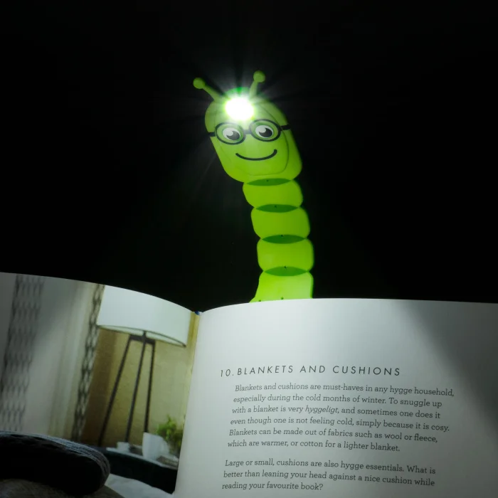 Flexilight Pals Green Bookworm Flexible Reading Light - 4