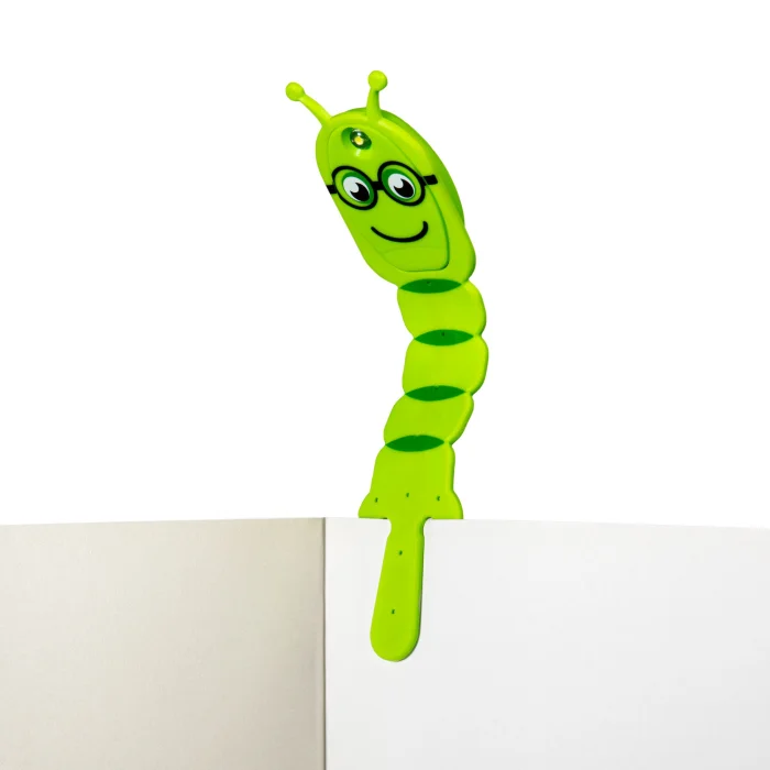 Flexilight Pals Green Bookworm Flexible Reading Light - 6