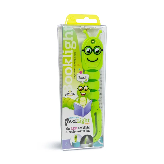 Flexilight Pals Green Bookworm Flexible Reading Light - 7