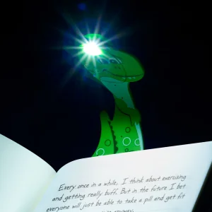 Flexilight Pals Dino Green Flexible Reading Light - 6