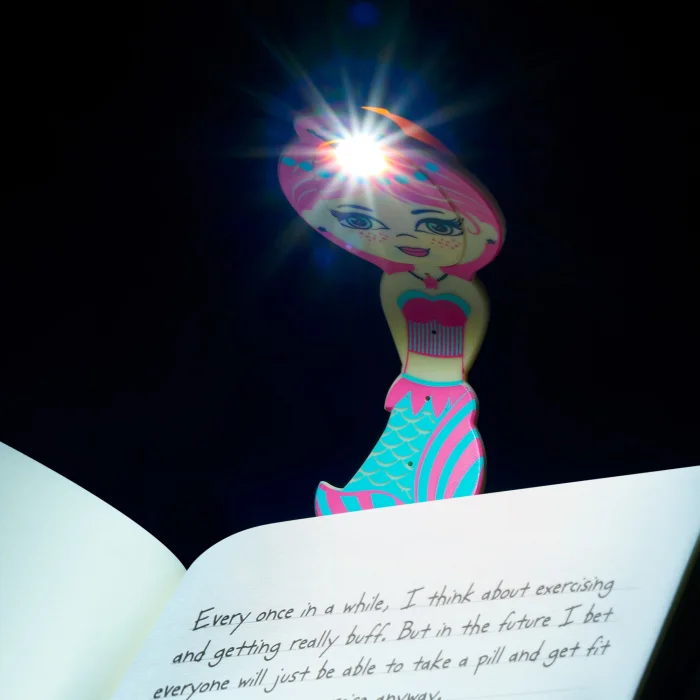 Flexilight Pals Mermaid Teal Blue Flexible Reading Light - 6