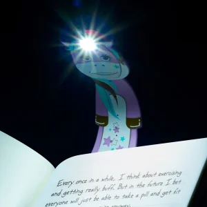 Flexilight Pals Unicorn Pink Flexible Reading Light - 5