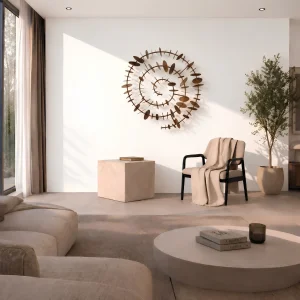 Time Spiral Gold Metal Wall Decor - 3