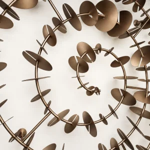 Time Spiral Gold Metal Wall Decor - 7