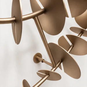 Time Spiral Gold Metal Wall Decor - 6
