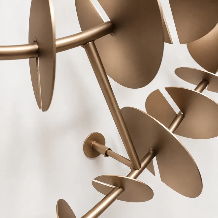 Time Spiral Gold Metal Wall Decor - 6