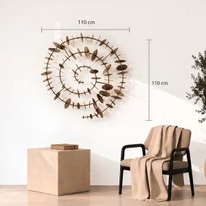Time Spiral Gold Metal Wall Decor - 8
