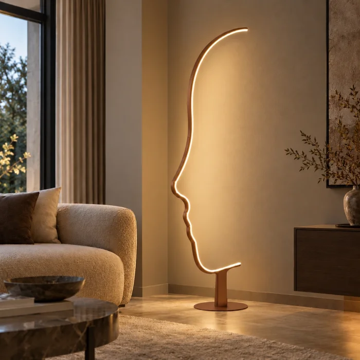 Face Modern Led Floor Lamp - 3