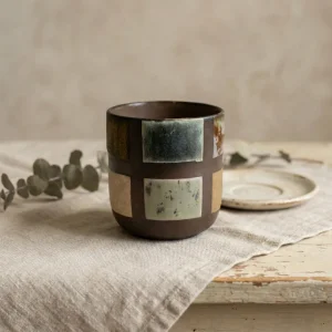 Stoneware El Yapımı Cortado Kupa - 1