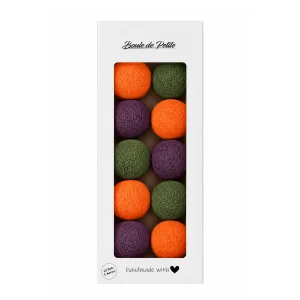Halloween Glow - Pumpkin, Plum & Midnight Işıklı Top Aydınlatma Zinciri - 1