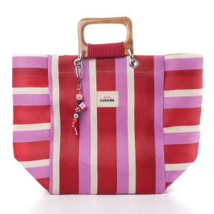 Cabas-x Mandarine Cordeplex Handle Tote Bag - 1