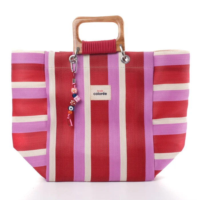 Cabas-x Mandarine Cordeplex Handle Tote Bag - 1