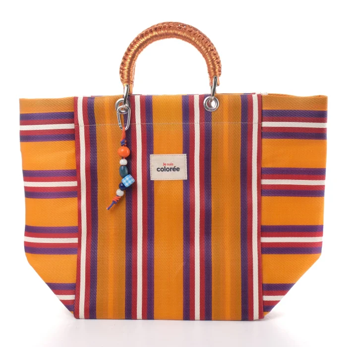 Cabas-x Mandarine Crochet Sap X Tote Çanta - 1