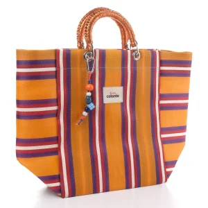 Cabas-x Mandarine Crochet Sap X Tote Çanta - 2