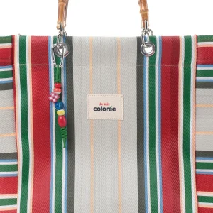 Cabas-X Pinede Natural Bamboo Handle Tote Bag - 3