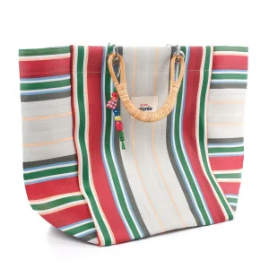 Cabas-x Pinede Natural Bambou Tresse Handle X Tote Bag - 2