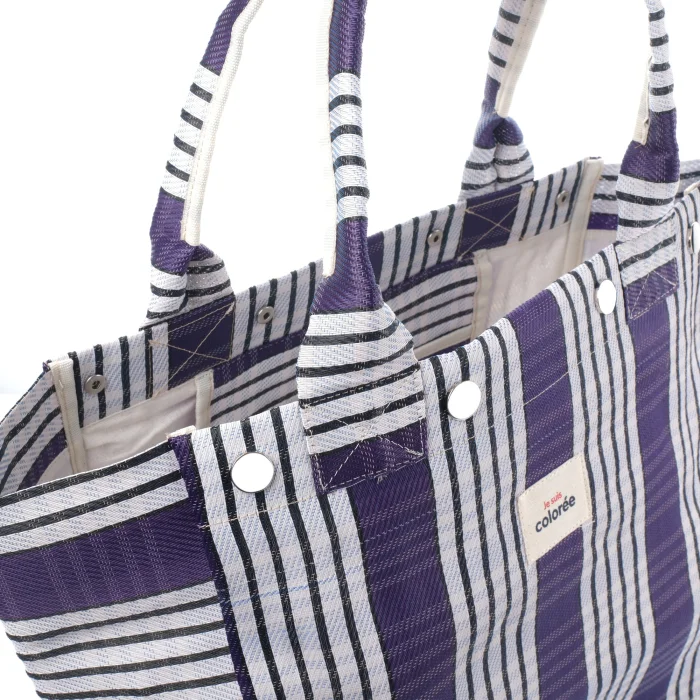 Cabas XL Prune Tote Bag - 4