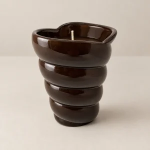 Spiral Kahverengi Cam Mum - 1