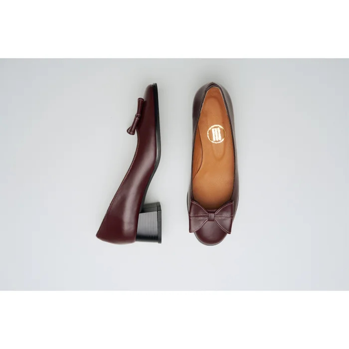 Melbourne Bow Leather Heels - 3