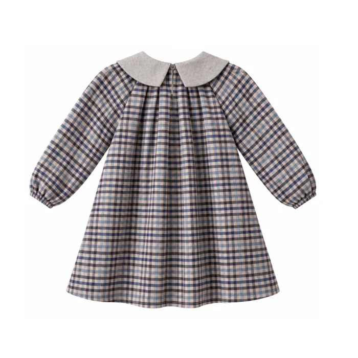 Checkered Cozy Dress - 3
