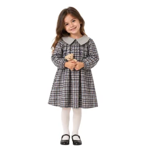 Checkered Cozy Dress - 1