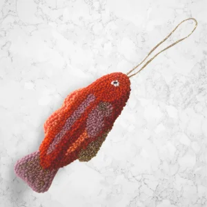 Lucky Sardine Handmade Punch Christmas Ornament