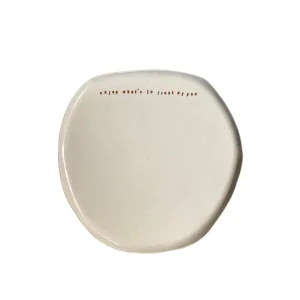 Motto Enjoy What's In Front Of You Stoneware Tabak - 1