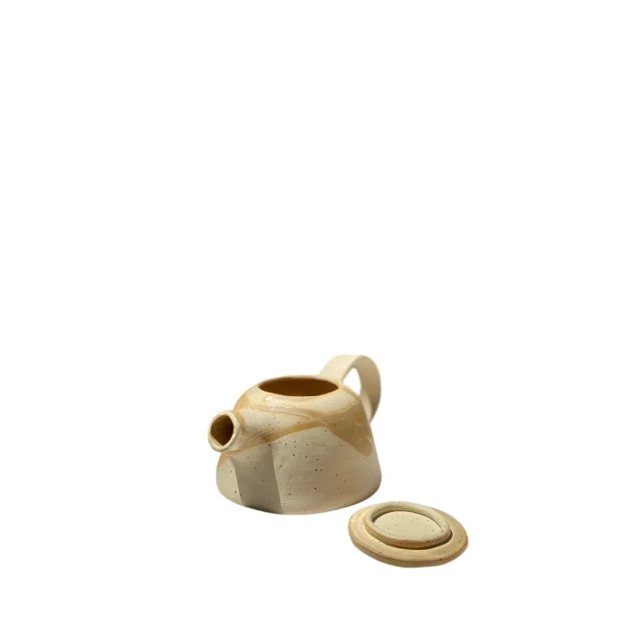 Terra Speckled Seramik Demlik ve Bardak Seti - 6